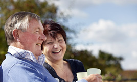 lady with elderly man