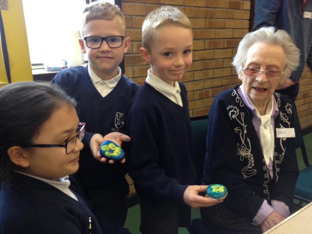 School kids with people with dementia